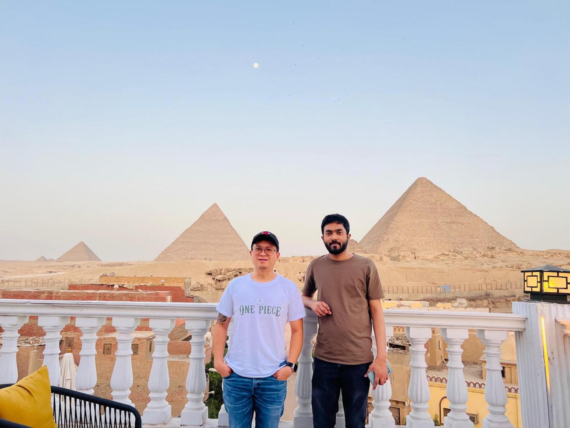 New Scarab Pyramids View Hotel Kafrat al Jabal Bagian luar foto