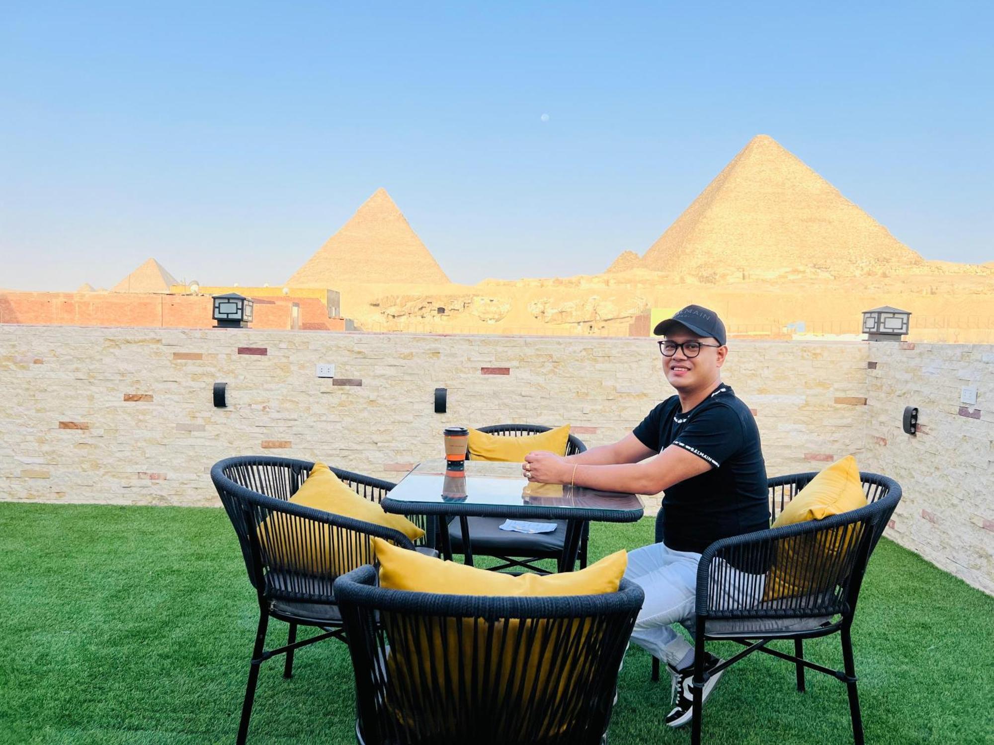 New Scarab Pyramids View Hotel Kafrat al Jabal Bagian luar foto