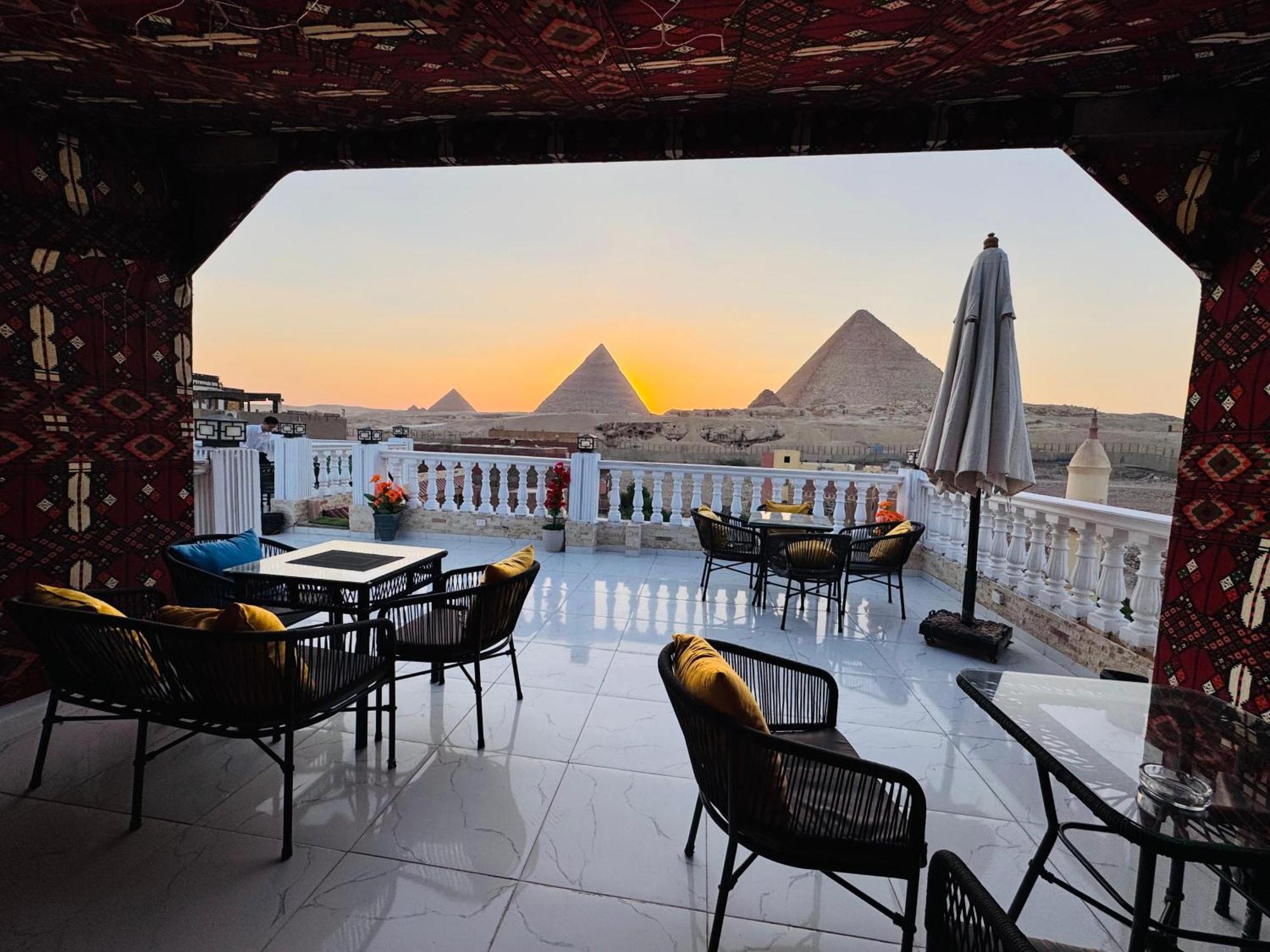 New Scarab Pyramids View Hotel Kafrat al Jabal Bagian luar foto