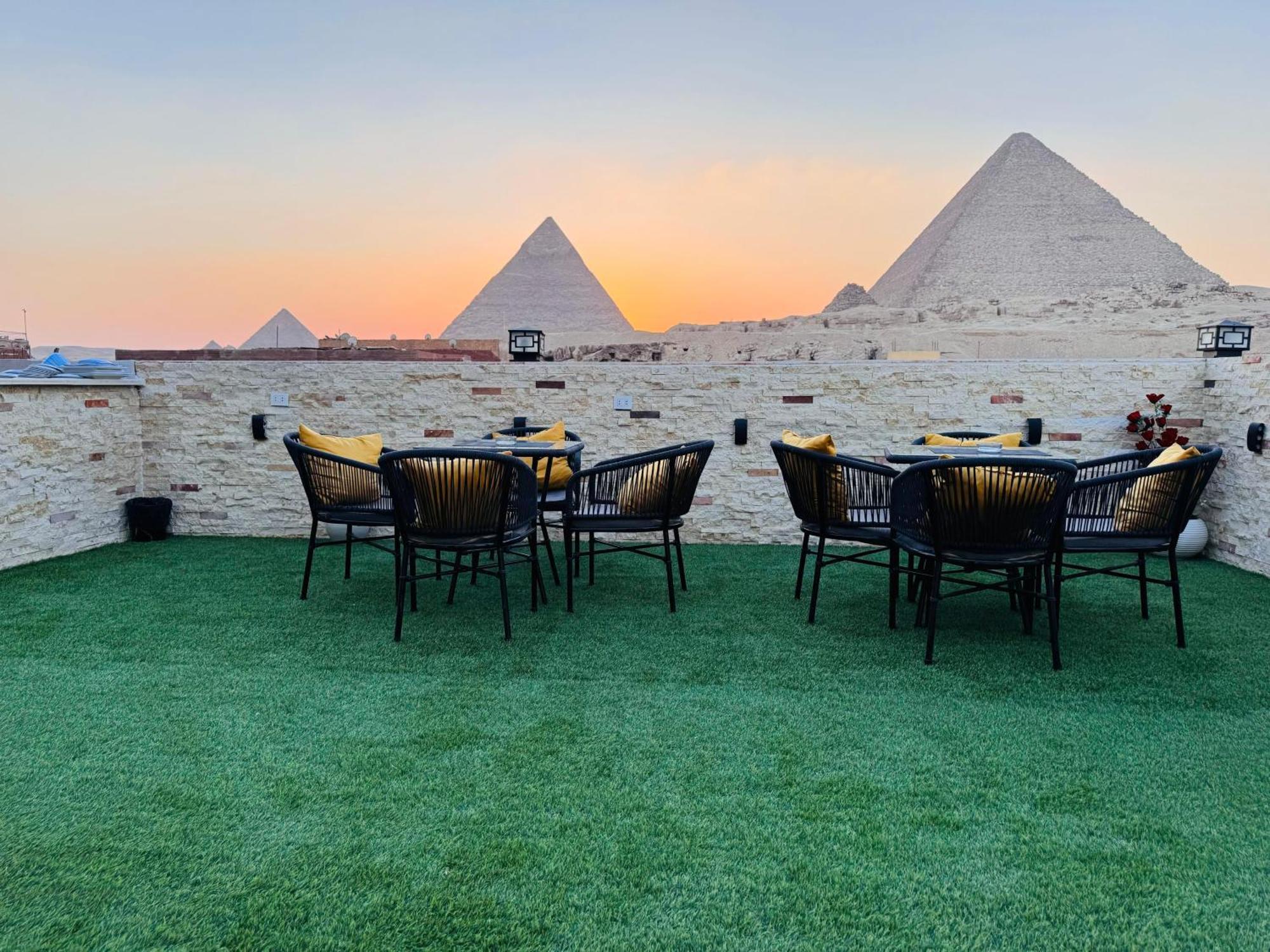 New Scarab Pyramids View Hotel Kafrat al Jabal Bagian luar foto