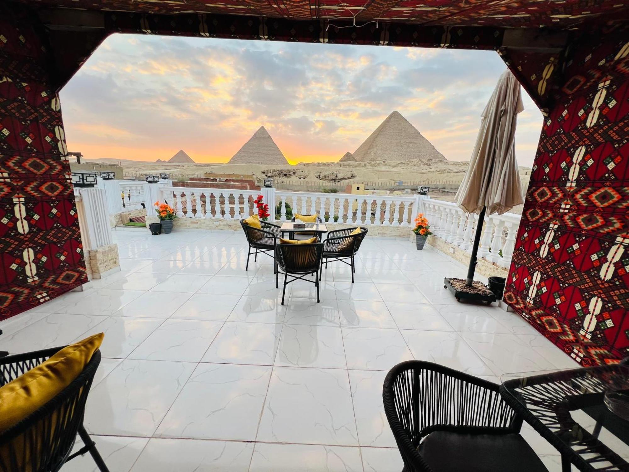 New Scarab Pyramids View Hotel Kafrat al Jabal Bagian luar foto